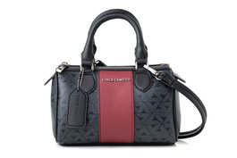 Vince Camuto Rimini Monogrammed Negro y Burdeos